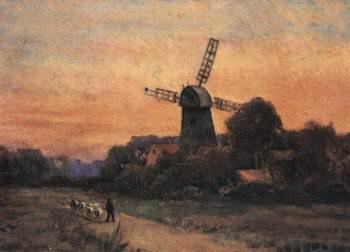 An early painting of the mill